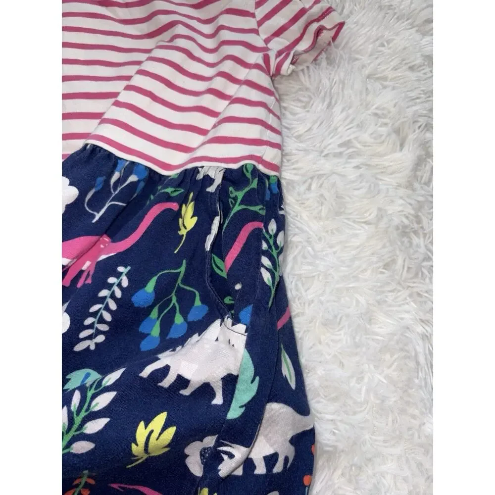 Mini Boden 4/5 Classic Dinosaur Design Dress. Cute **NT DESC**